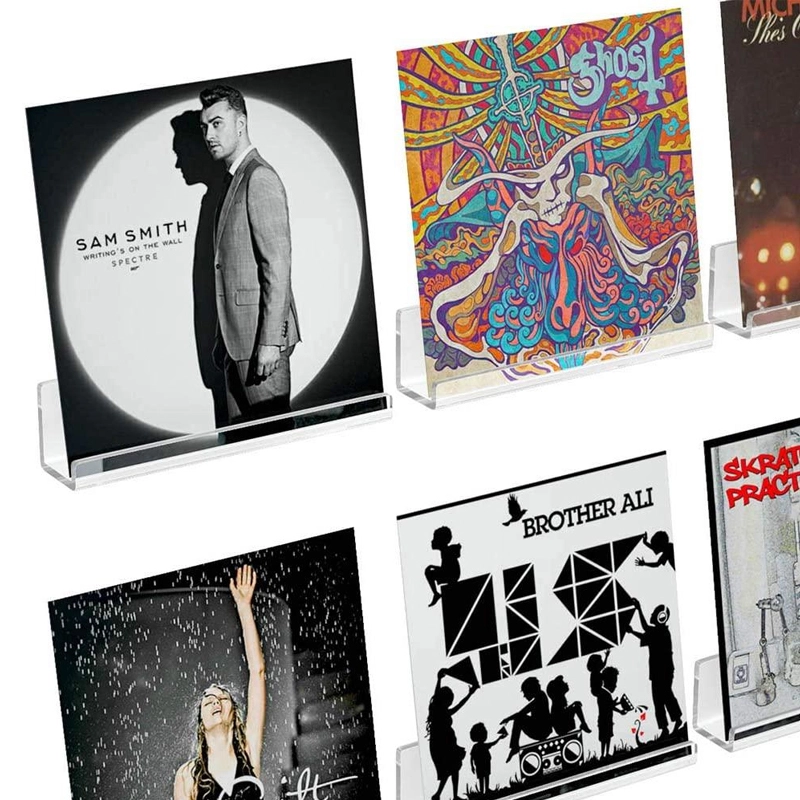 Acrylic Album Record Shelf Wall Mount Holder (6 Pack)