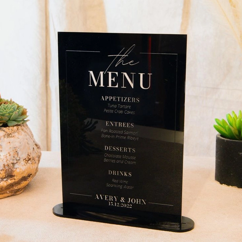 ONE SIDE TABLE MENU FRAME